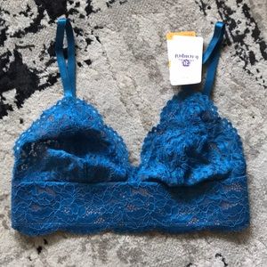 Adorable blue sapphire bralette